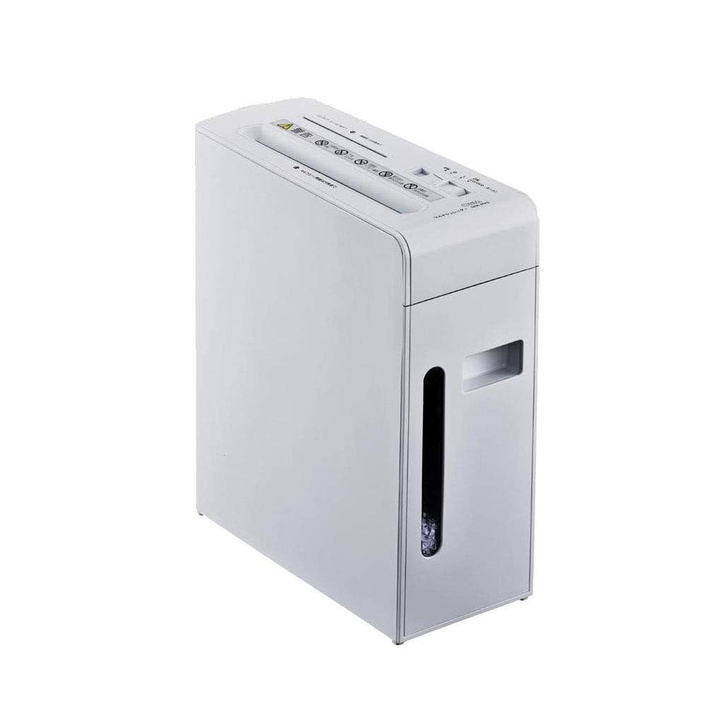 【美品】オーム電機 マイクロカットスリムシュレッダー SHR－MX700－W Amazon | オーム電機 OHM スリムマイクロカットシュレッダー